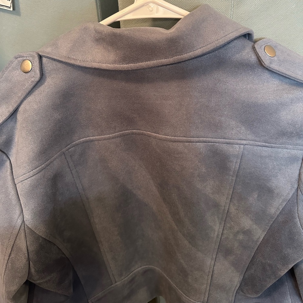 BB Dakota faux suede blue jacket - Picture 4 of 6